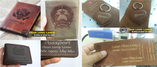 Khắc hoa văn, khắc logo, khắc ảnh trên da bằng laser tại Quận Tân Phú