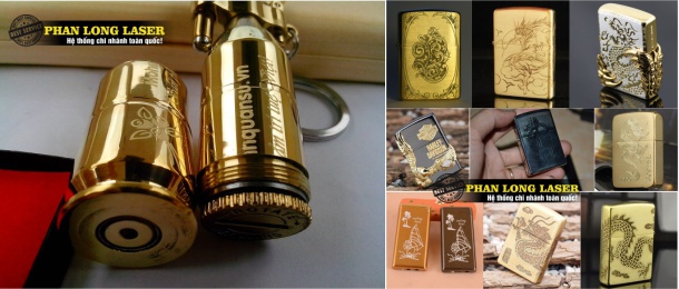 Khắc logo, khắc chữ khắc tên lên Bật lửa hộp quẹt Zippo tại Tân Phú