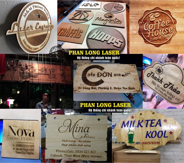 Khắc logo hoa văn, khắc hình khắc chữ khắc tên, khắc thư pháp lên bảng hiệu, biển hiệu quảng cáo bằng gỗ Khắc laser lên biển hiệu gỗ, bảng hiệu quảng cáo bằng gỗ tại Tp Hồ Chí Minh, Sài Gòn, Hà Nội, Đà Nẵng và Cần Thơ