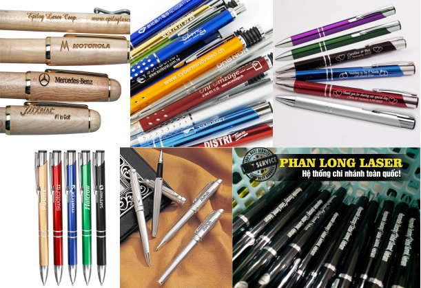 Địa chỉ khắc bút khắc viết theo yêu cầu bằng tia laser