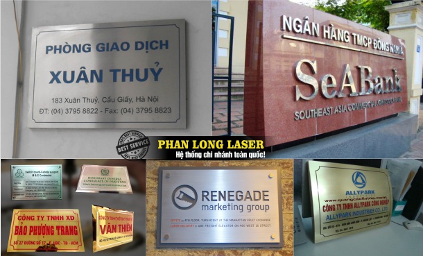 Thiết kế thi công biển quảng cáo ăn mòn kim loại inox đồng nhôm lấy ngay tại Sài Gòn, Hà Nội